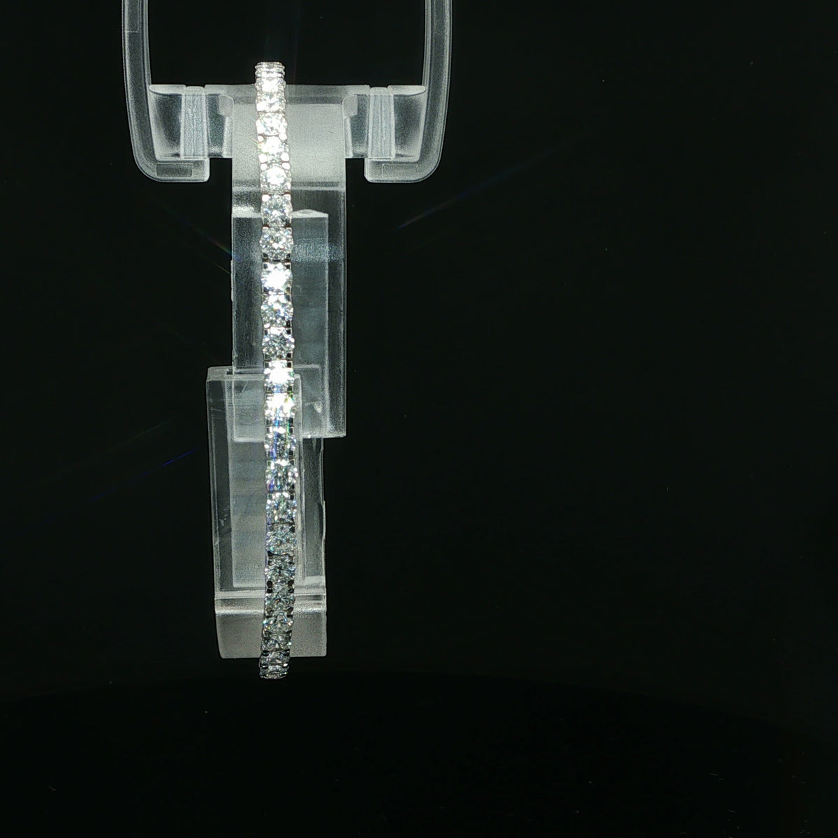 Classic Diamond Tennis Bracelet — White Gold