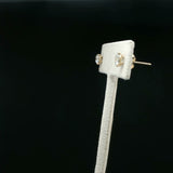 Round Cut Diamond Stud Earrings in White Gold