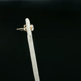 Round Cut Diamond Stud Earrings in White Gold