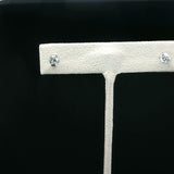 Classic Round Diamond Stud Earrings — White Gold