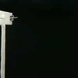 Classic Round Diamond Stud Earrings in White Gold