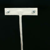 Classic Round Diamond Stud Earrings in White Gold