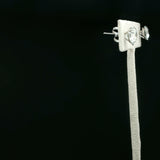 Classic Round Diamond Stud Earrings in White Gold