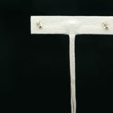 Round Cut Diamond Stud Earrings in White Gold