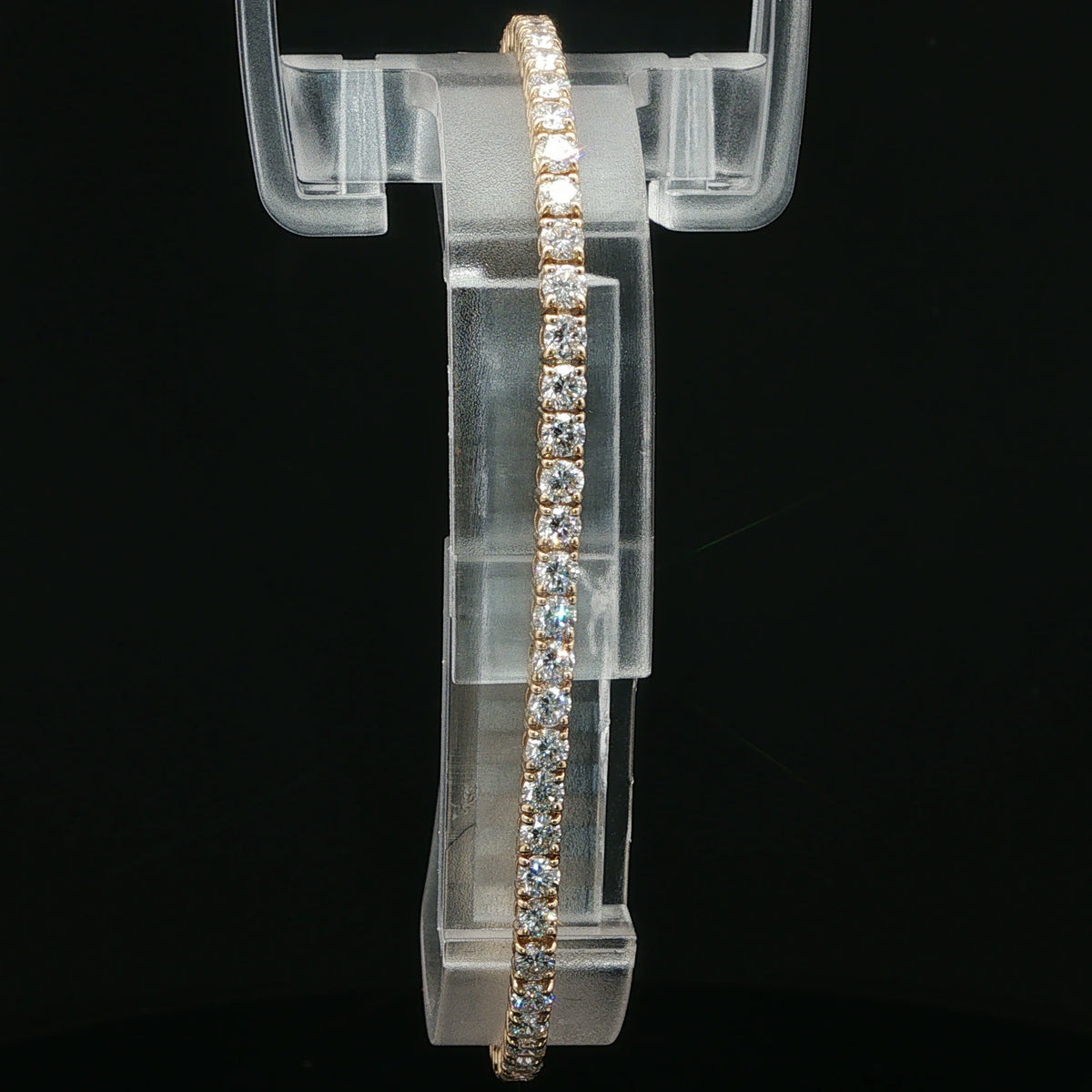 Classic Diamond Tennis Bracelet in Rose Gold
