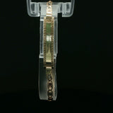 Yellow Gold Greek Key ID Chain Bracelet