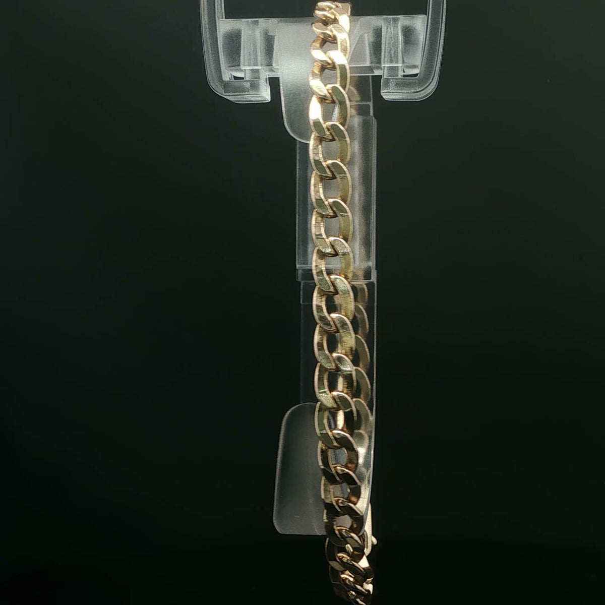 Yellow Gold Curb Link Chain Bracelet