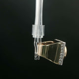 Oval Citrine Square Halo Pendant in White Gold