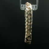 Classic Yellow Gold Cuban Link Chain Bracelet