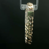 Classic Yellow Gold Cuban Link Chain Bracelet