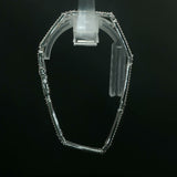White Gold Diamond Link Chain Bracelet