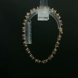 Oval-Cut Amethyst Chain Bracelet in Yellow Gold