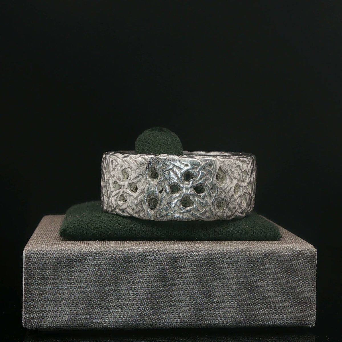 Intricate Openwork Silver Band Ring