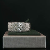Intricate Openwork Silver Band Ring
