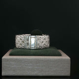 Intricate Openwork Silver Band Ring