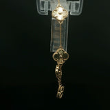 Yellow Gold Clover Motif Chain Bracelet