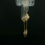 Yellow Gold Clover Motif Chain Bracelet