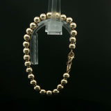 Classic Yellow Gold Spherical Beaded Bracelet