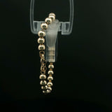 Classic Yellow Gold Spherical Beaded Bracelet