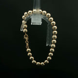 Classic Yellow Gold Spherical Beaded Bracelet
