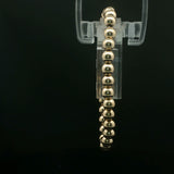 Classic Yellow Gold Spherical Beaded Bracelet
