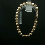 Classic Yellow Gold Spherical Beaded Bracelet