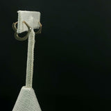 Heart-Shaped Yellow Gold Diamond Hoop Earrings