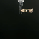 Yellow Gold Sapphire Diagonal Channel Band Ring