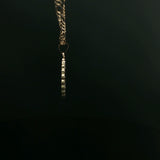 Diamond Halo Virgin Mary Pendant Necklace in Yellow Gold