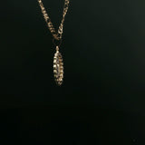 Diamond Halo Virgin Mary Pendant Necklace in Yellow Gold