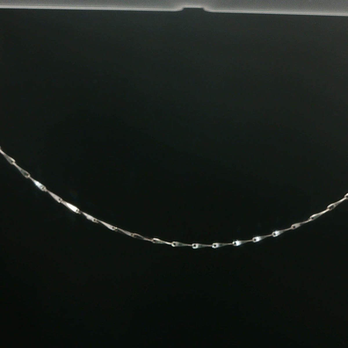 White Gold Fancy Link Chain Necklace