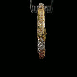Diamond Nameplate Chain Bracelet in Yellow Gold