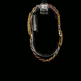 Diamond Nameplate Chain Bracelet in Yellow Gold