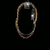 Diamond Nameplate Chain Bracelet in Yellow Gold