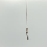 White Gold Diamond Cross Pendant Necklace
