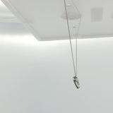 White Gold Diamond Accent Open Heart Pendant Necklace