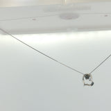 White Gold Diamond Accent Open Heart Pendant Necklace