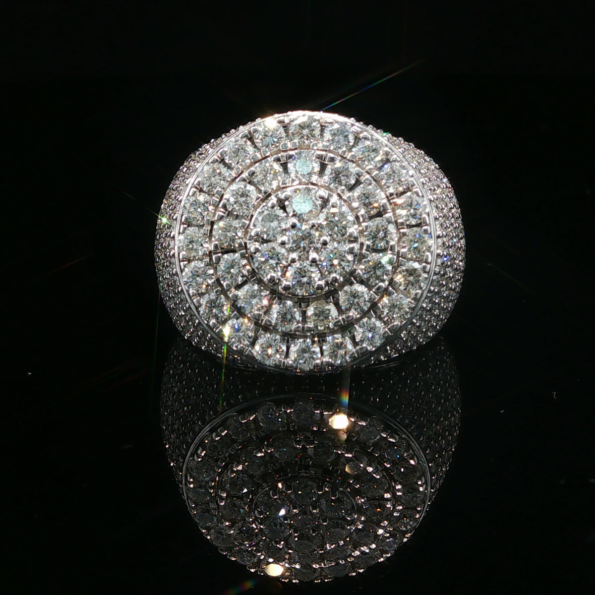 White Gold Diamond Cocktail Ring