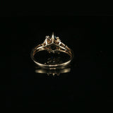 Aquamarine Cocktail Ring in Yellow Gold