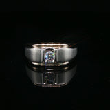 White Gold Diamond Signet Ring