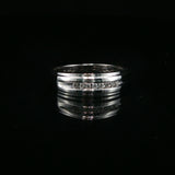 White Gold Channel Set Diamond Band Ring
