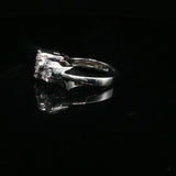 White Gold Diamond Multi-Stone Cluster Ring