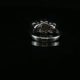 White Gold Diamond Multi-Stone Cluster Ring