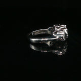 White Gold Diamond Multi-Stone Cluster Ring
