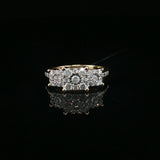 Diamond Cluster Multistone Ring — Yellow Gold