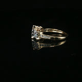 Diamond Cluster Multistone Ring — Yellow Gold