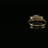 Diamond Cluster Multistone Ring — Yellow Gold