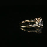 Diamond Cluster Multistone Ring — Yellow Gold