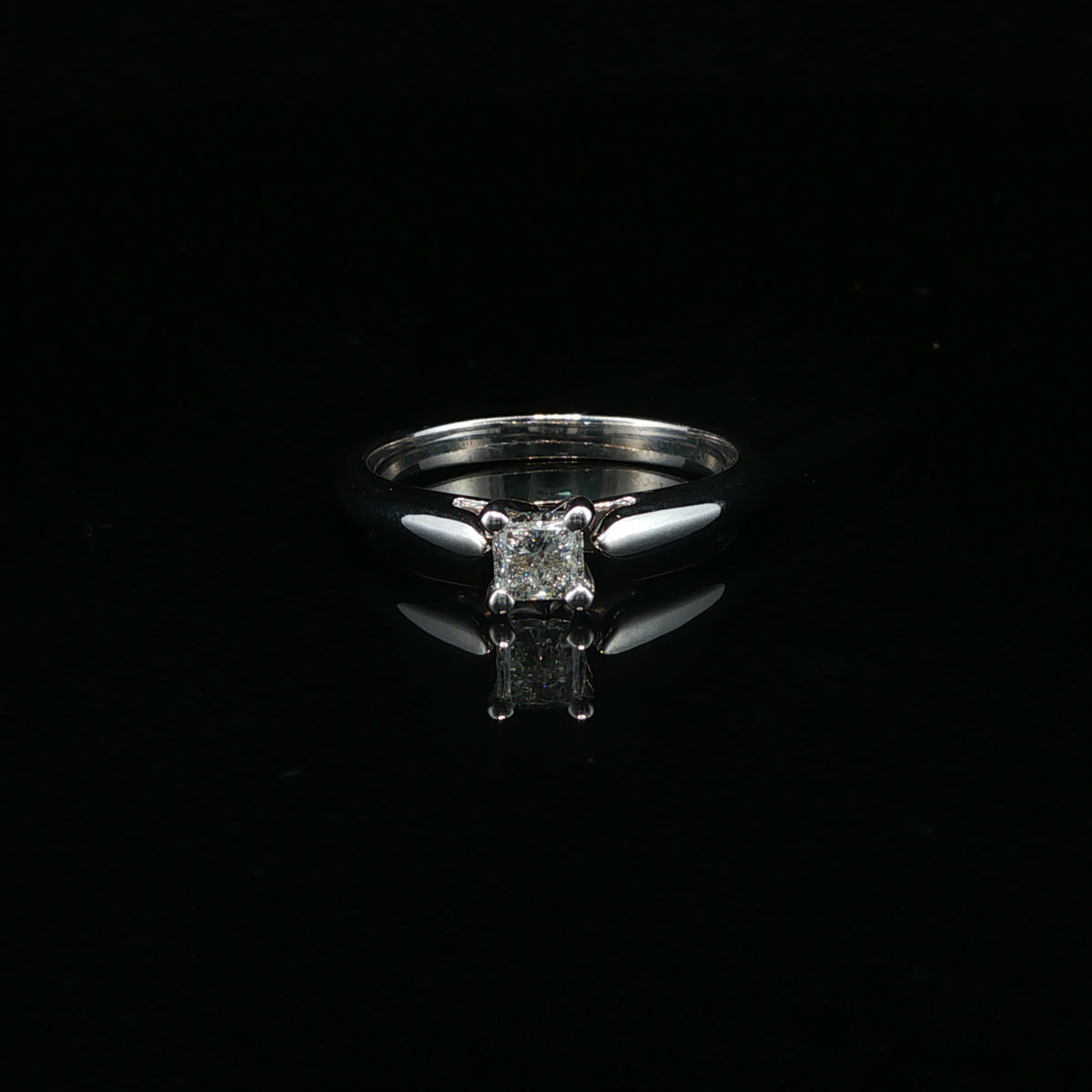 White Gold Diamond Solitaire Ring