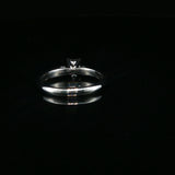 Princess Cut Diamond Solitaire Ring in White Gold